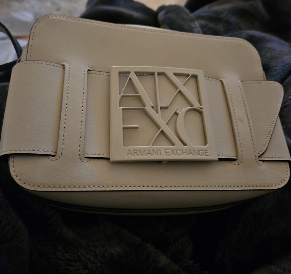 Armani Exchange Taupe Crossbody Bag